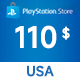 PlayStation Network Card 110 USD PSN Key UNITED STATES